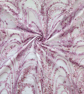 Sprays Sugar Metallic Tulle - Lilac