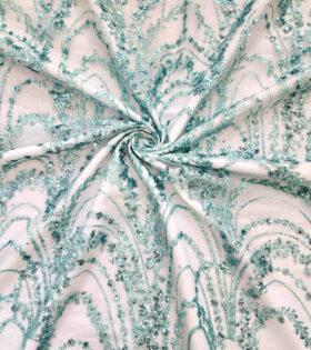 Sprays Sugar Metallic Tulle - Mint