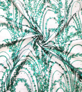 Sprays Sugar Metallic Tulle - Bottle Green