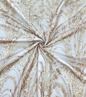 Sprays Sugar Metallic Tulle - Taupe
