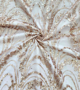 Sprays Sugar Metallic Tulle - Rose Gold