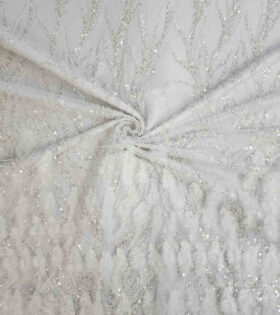 Tiffany Feather Evening Tulle - White
