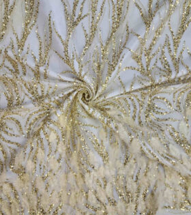 Tiffany Feather Evening Tulle - Gold