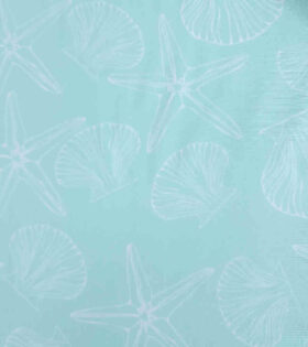 Printed Mini-Matt - Sea Shells - Aqua