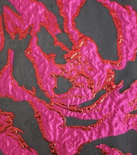 Brocade Glamour Organdy - Cerise Pink