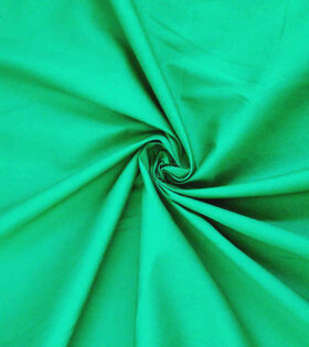 Cotton Poplin Spandex - Emerald Green
