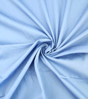 Cotton Poplin Spandex - Powder Blue