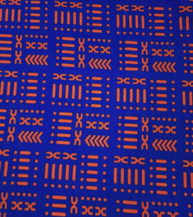 Printed Mini-Matt - Abstract - Royal Blue