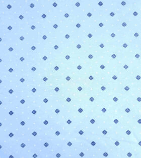 Printed Cotton Poplin - Sky Blue
