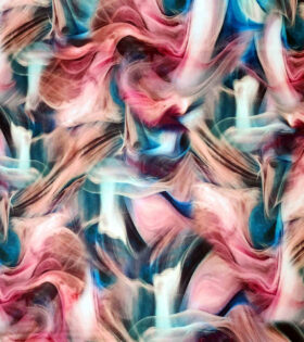 Digital Printed Duchess Satin - Abstract - Dusty Pink