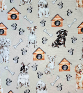 Printed Mini-Matt - Dogs - Stone