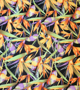 Printed Mini-Matt - Strelitzia - Black