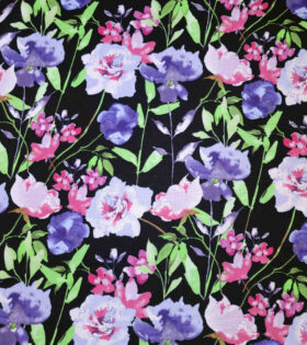 Printed Mini-Matt - Floral - Black