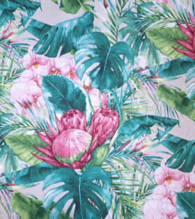 Printed Mini-Matt - Protea - Light Grey