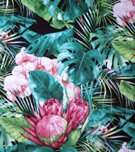 Printed Mini-Matt - Protea - Black