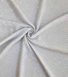Rhinestone Mesh - White
