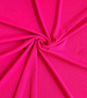 Plain T-Shirting Rib - Cerise Pink