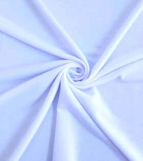 Unbrushed Poly Tracksuiting - White