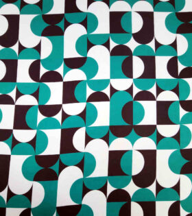 Omega Satin - Abstract - Emerald Green