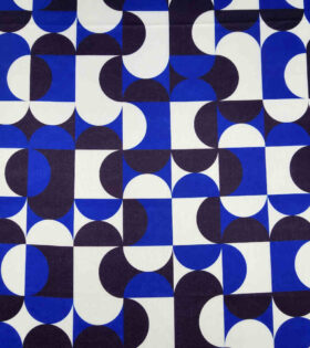 Omega Satin - Abstract - Royal Blue