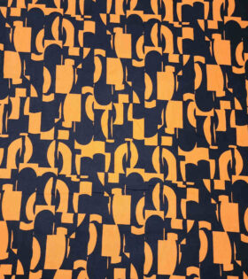 Rayon Challis - Abstract - Orange