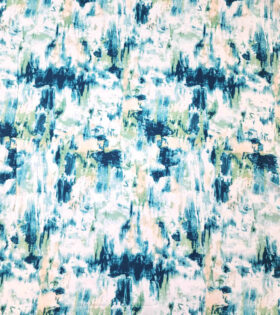 Rayon Challis - Abstract - Aqua