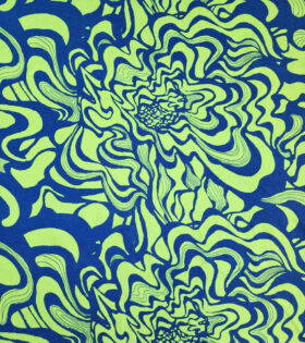 Rayon Challis - Abstract - Apple Green