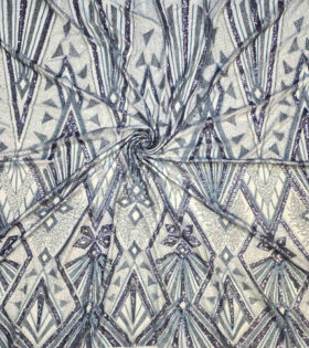 Imported Evening Tulle (15996) - Steel Blue
