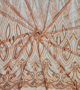 Imported Evening Tulle (15997) - Orange
