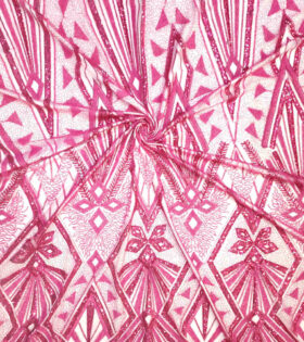 Imported Evening Tulle (15996) - Cerise Pink