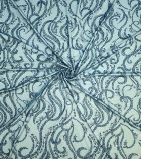 Imported Evening Tulle (16017) - Steel Blue