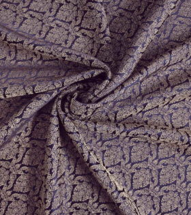 Brocade Jacquard - Navy Blue