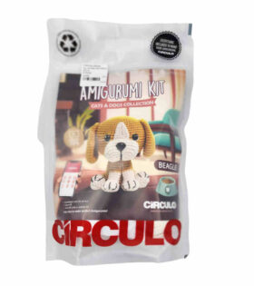 All-In-One Amigurumi Knitting Kit - Beagle