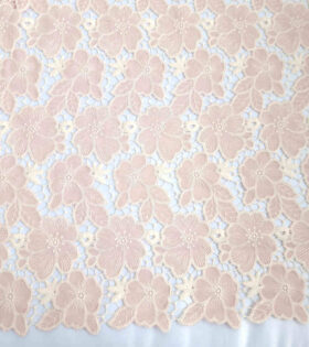 Cotton Madeira Lace - Salmon