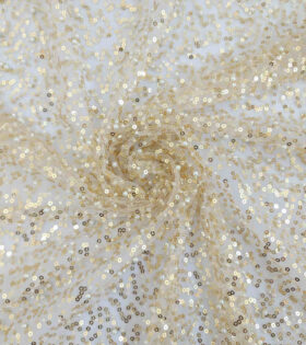 Armani Beaded Tulle - Cream