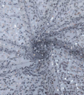 Armani Beaded Tulle - Grey