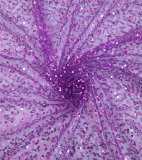 Armani Beaded Tulle - Purple