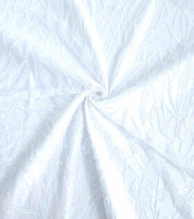 Beaded Diamond Tulle - White