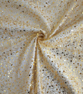 French Beaded Spankle Tulle - Gold