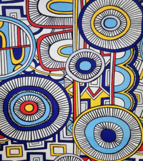 Printed Mini-Matt - Abstract - Royal Blue