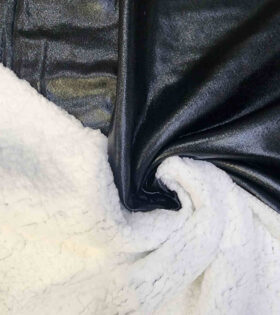 Sherpa Disco Bonded Fleece - Black