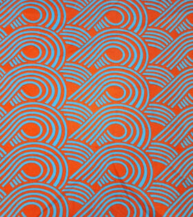 Printed Mini-Matt - Abstract - Orange