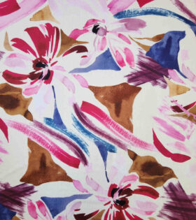 Printed DTY - Floral - Cream