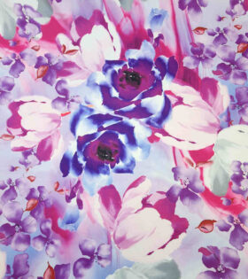 Printed DTY - Floral - Lilac