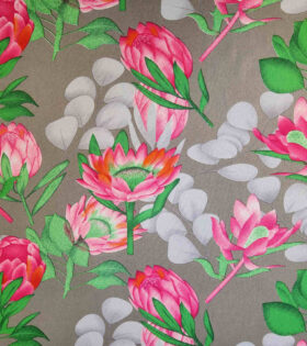 Printed Mini-Matt - Protea - Grey