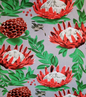 Printed Mini-Matt - Protea - Grey