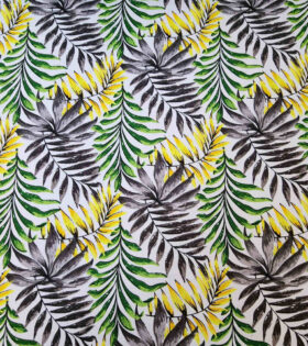 Printed Mini-Matt - Leaves- Black