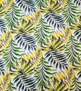 Printed Mini-Matt - Leaves - Yellow