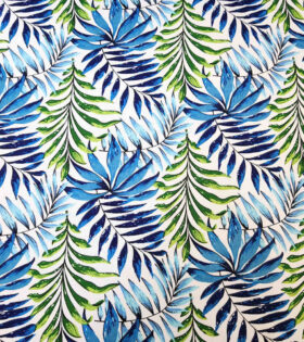 Printed Mini-Matt - Leaves - Powder Blue