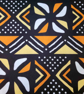 Printed Mini-Matt - Abstract - Black